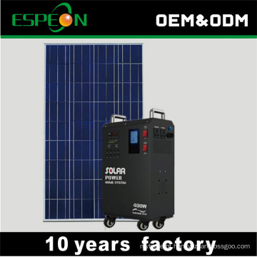 220 V 300 W 400 W portátil gerador de energia solar sistema de inversor solar de onda senoidal pura para uso doméstico